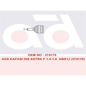 OPEL ASTRA AKS KAFASI DIŞ 302069 ASTRA-F 1.4 1.6 ABSLİ