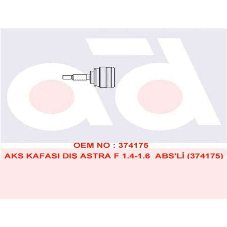 OPEL ASTRA AKS KAFASI DIŞ 302069 ASTRA-F 1.4 1.6 ABSLİ